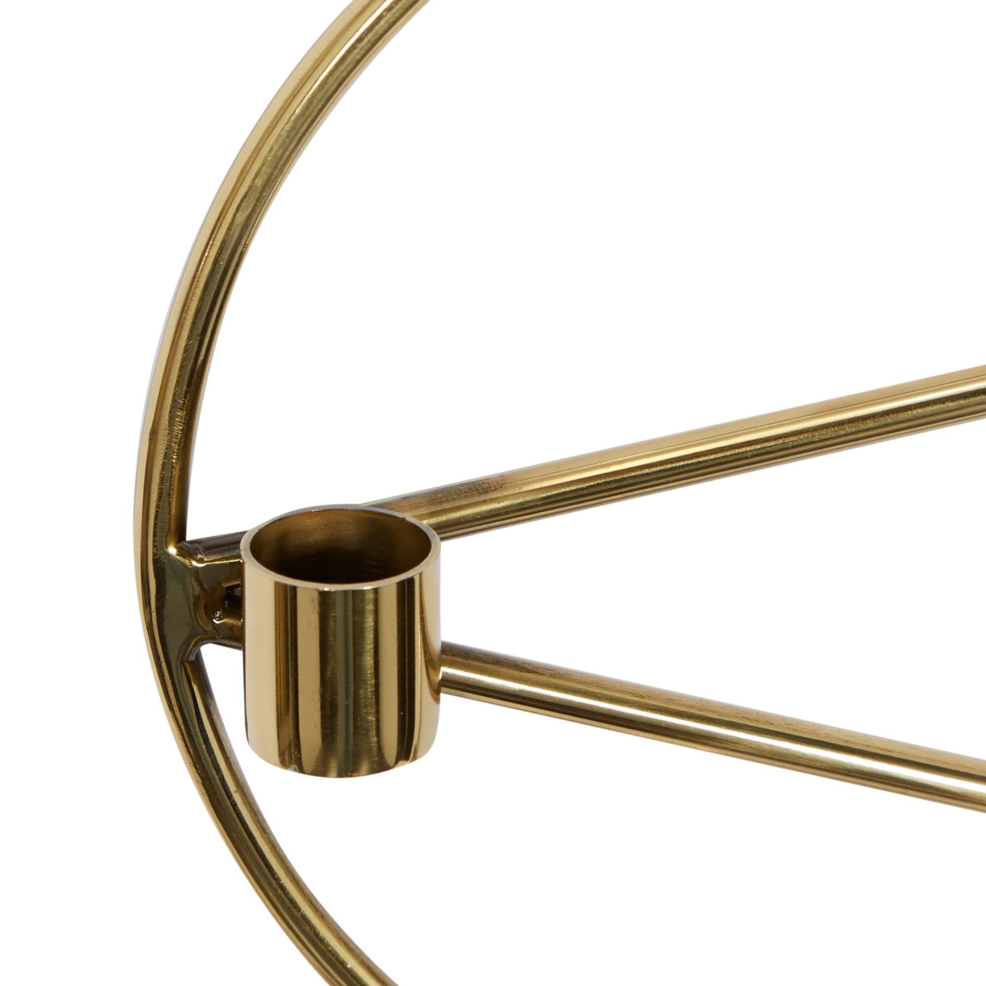 Set of 3 Gold Stainless Steel Modern Wall Sconce, 8" x 8"